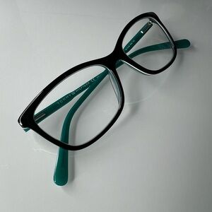 Tommy Hilfiger TH 1318 VR2  Designer Eyeglasses Black/Teal 52-15-140 FRAMES ONLY